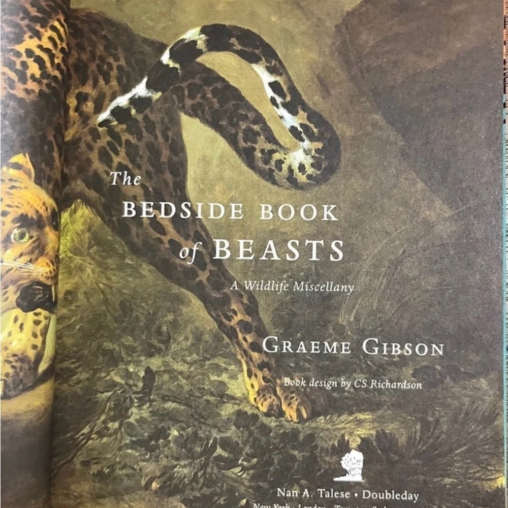 The Bedside Book Of Beasts by Graeme Gibson ~ Doubleday ~ Hardcover Book - Picture 4 of 15